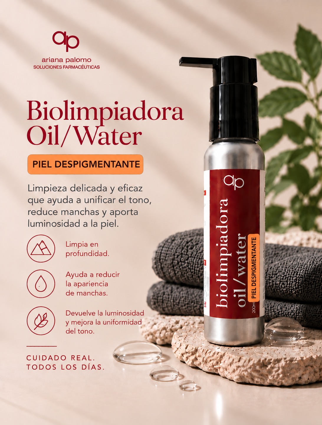 Biolimpiadora Oil/Water (Piel Despigmentante)