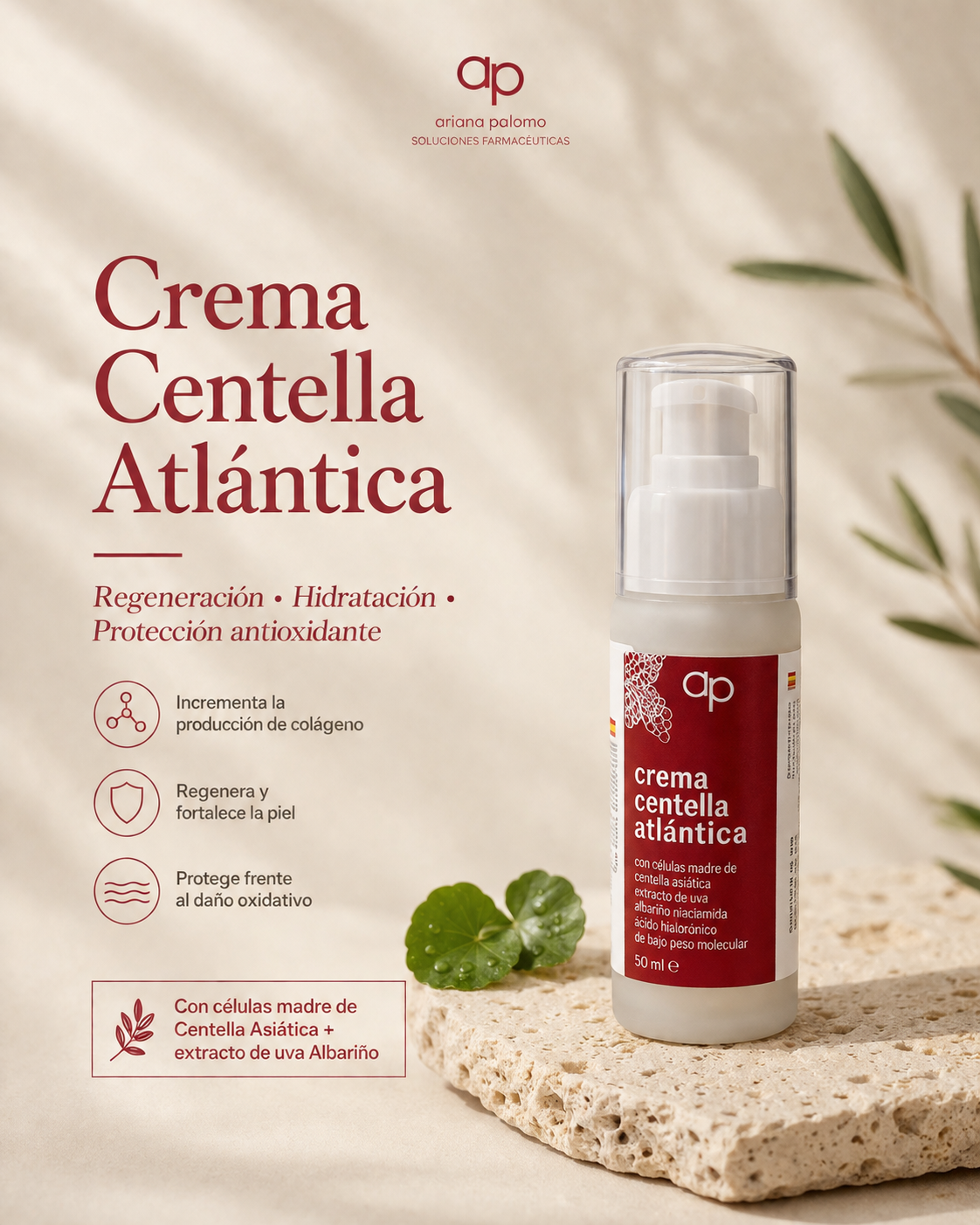 Crema Centella Atlática