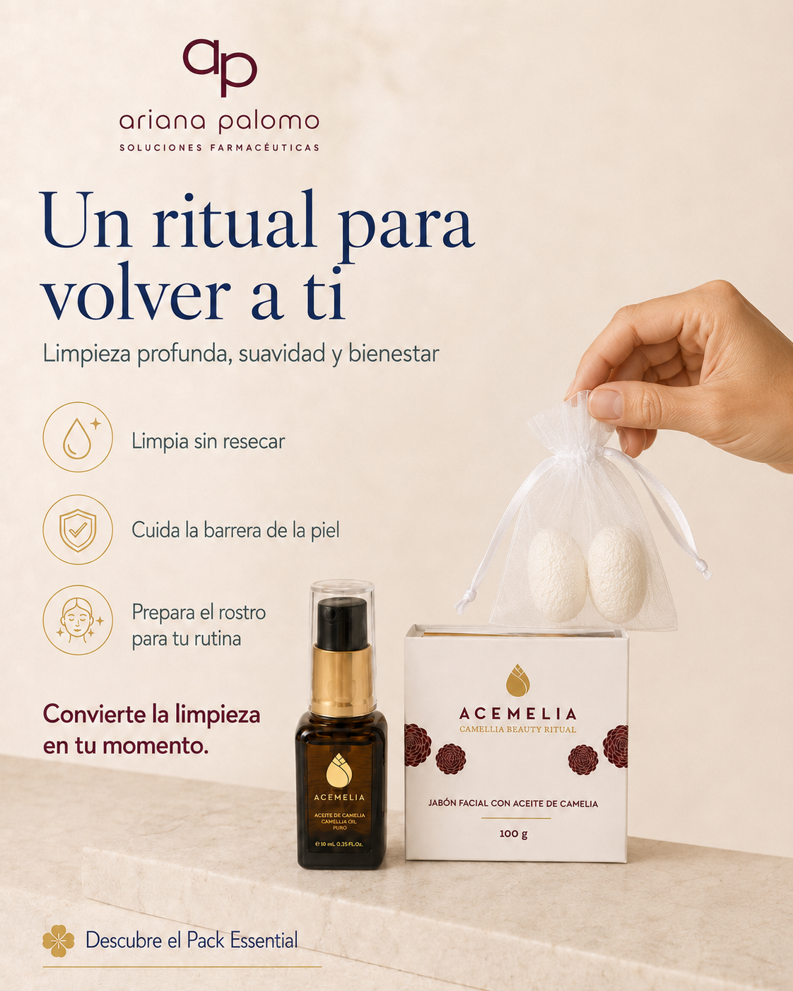 Pack Essential by Acemelia (Champú + Jabón)